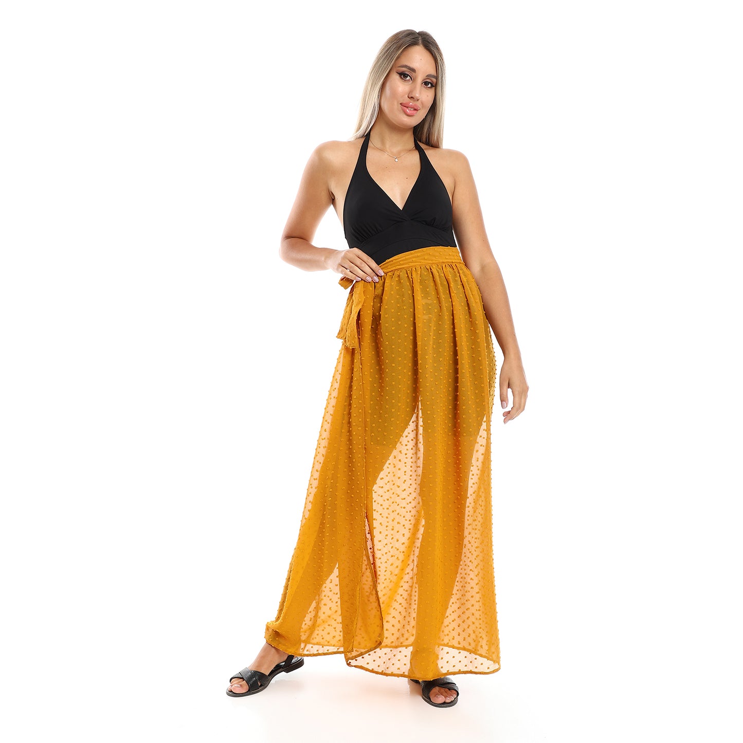 Jamila women wrapped up self stitches cover up