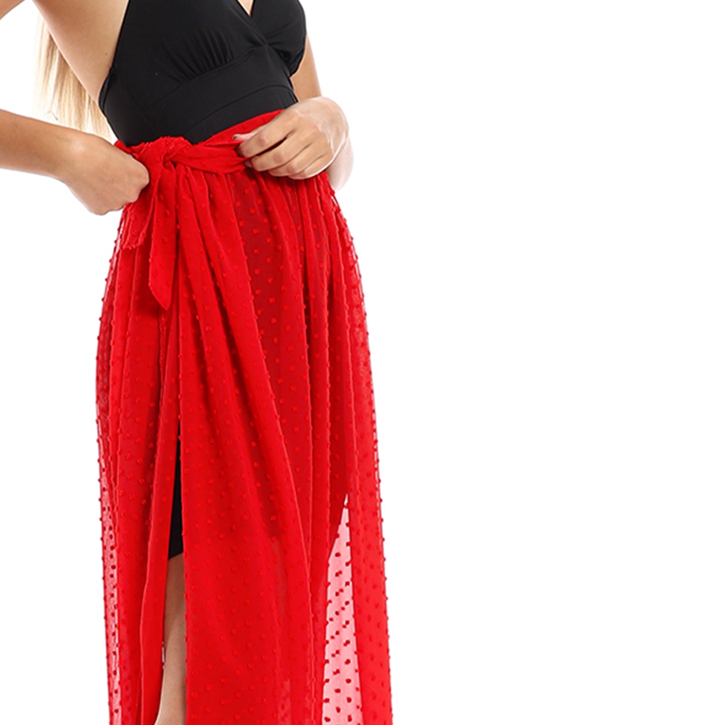 Jamila women wrapped up self stitches cover up