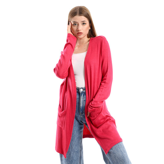 Jamila Women Long Sleeves Cardigan With Front Down Pockets