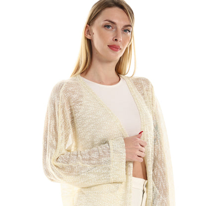 جميلة للنساء محبوكة بأكمام طويلة ومقاس كبير