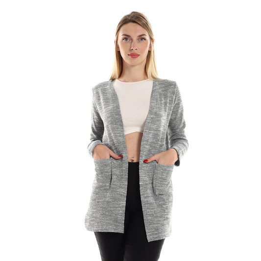 Jamila Women Knitted Pattern Cardigan With Side Pockets