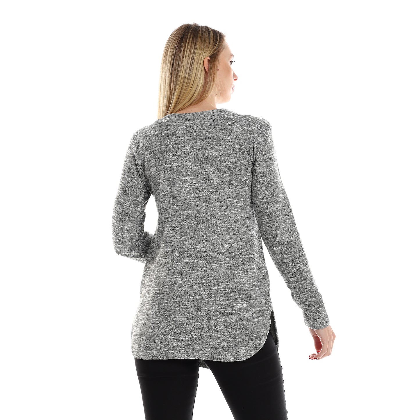 Jamila Women Knitted Pattern Cardigan With Side Pockets