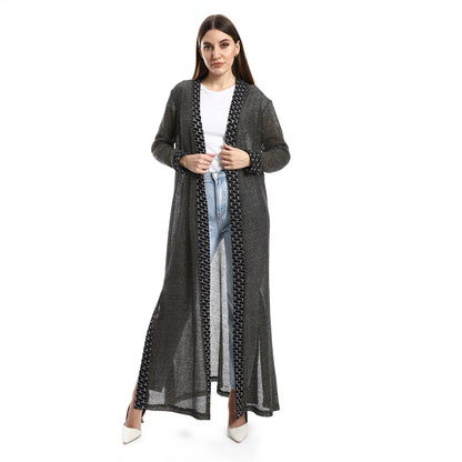 Jamila Lace Up Long Sleeves Cardigan women