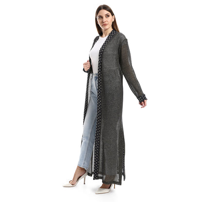 Jamila Lace Up Long Sleeves Cardigan women