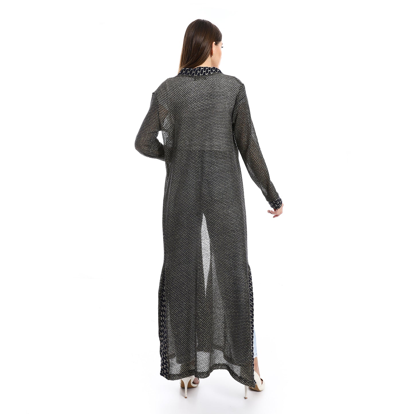 Jamila Lace Up Long Sleeves Cardigan women