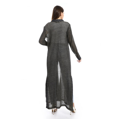 Jamila Lace Up Long Sleeves Cardigan women