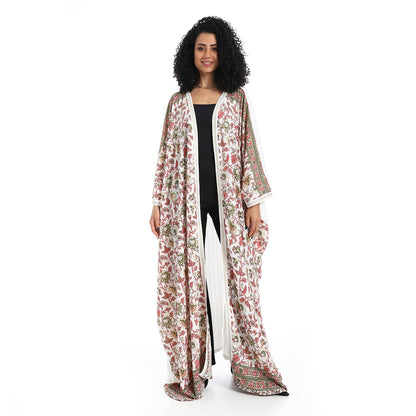 Plain back patterned women's cardigan