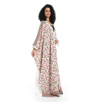 Plain back patterned women's cardigan