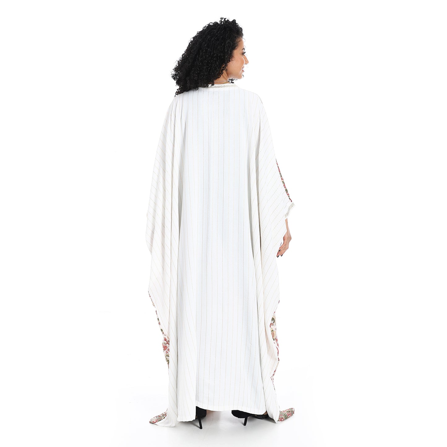 Plain back patterned women's cardigan