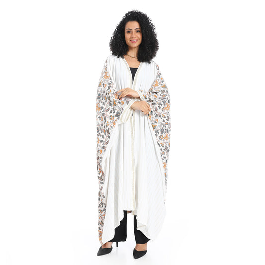 Plain chest patterned women's cardigan