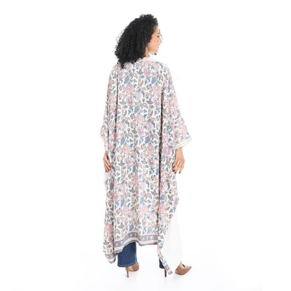 Plain chest patterned women's cardigan
