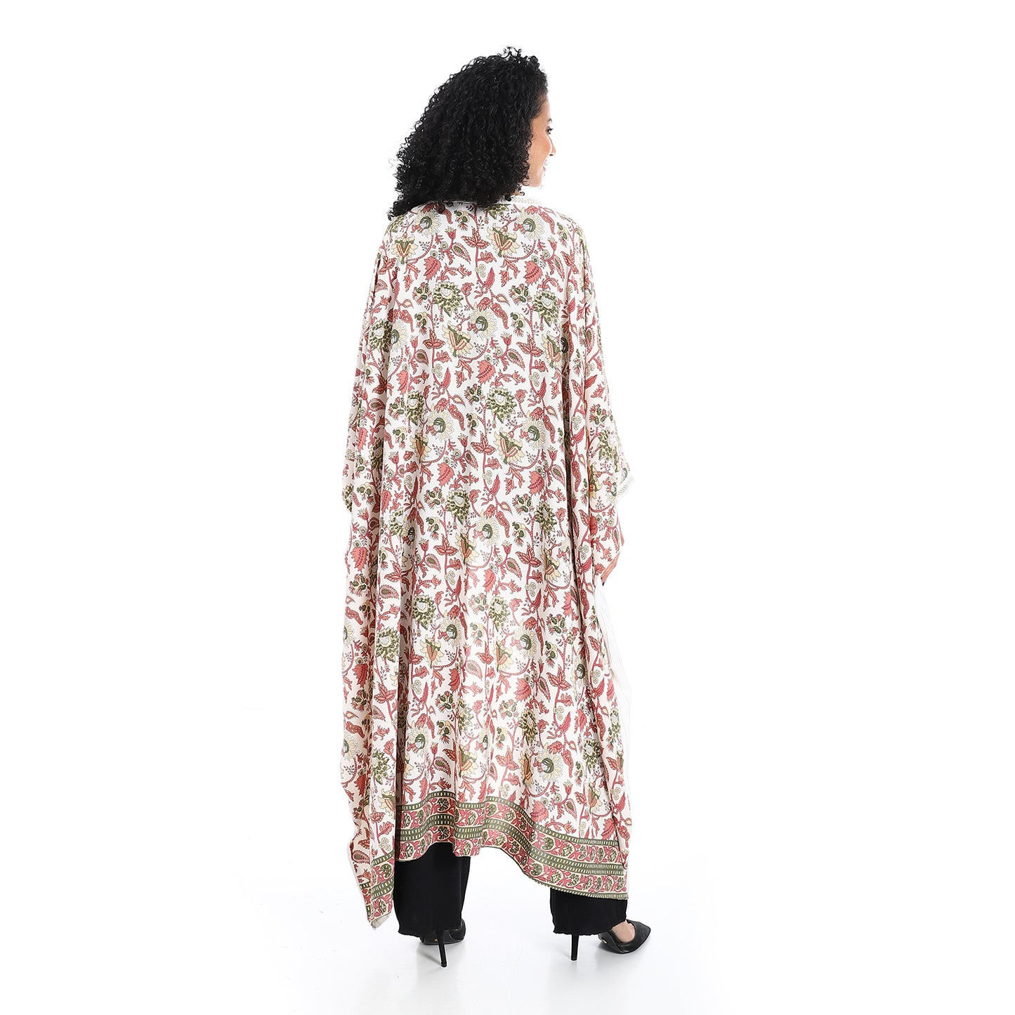 Plain chest patterned women's cardigan