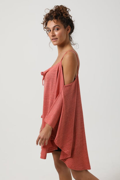 Spaghetti Straps Cover Up - Light Grey
