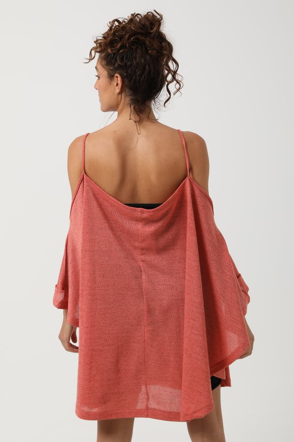 Spaghetti Straps Cover Up - Light Grey
