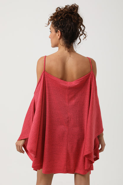 Spaghetti Straps Cover Up - Light Grey