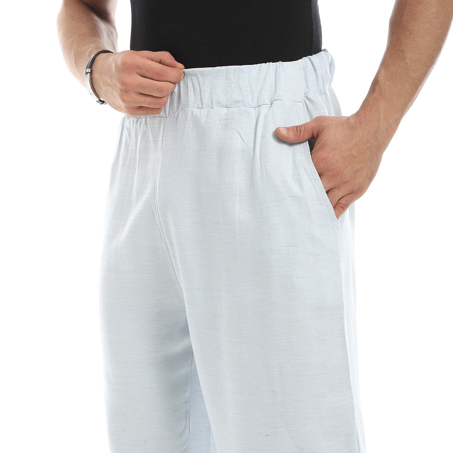 Red Circle Linen Shorts Men