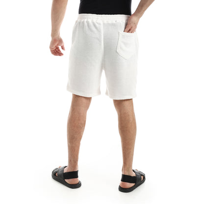 شورت كاجوال سادة بجيوب مائلة