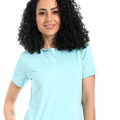 Self Pattern Short Sleeves Pajama Set