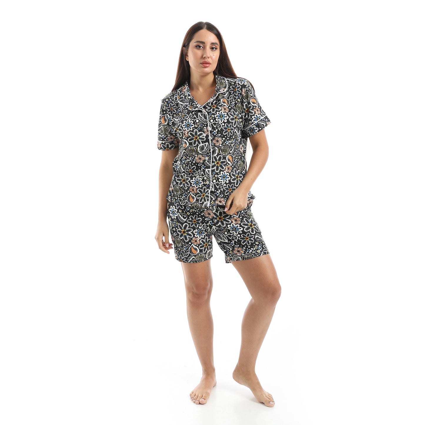 classic pajama with T-shirt and shorts