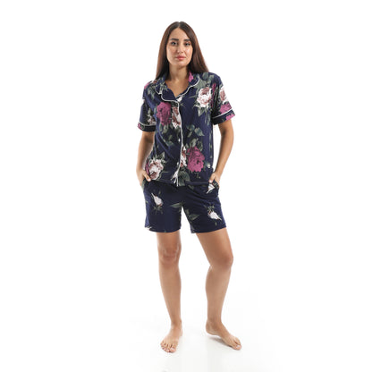 classic pajama with T-shirt and shorts