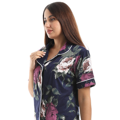 classic pajama with T-shirt and shorts