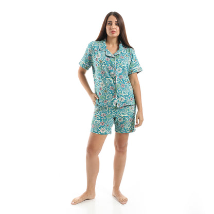 classic pajama with T-shirt and shorts
