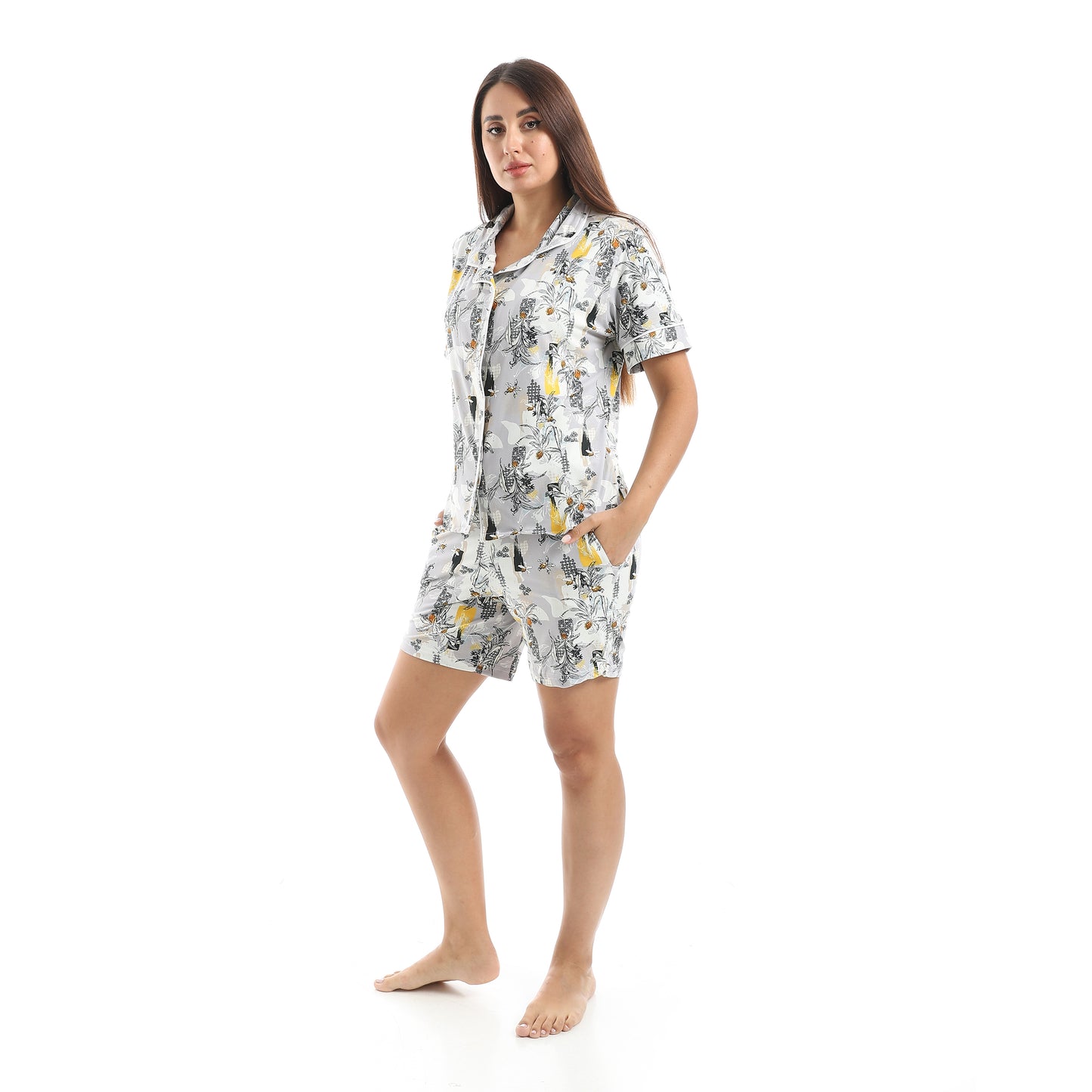 classic pajama with T-shirt and shorts