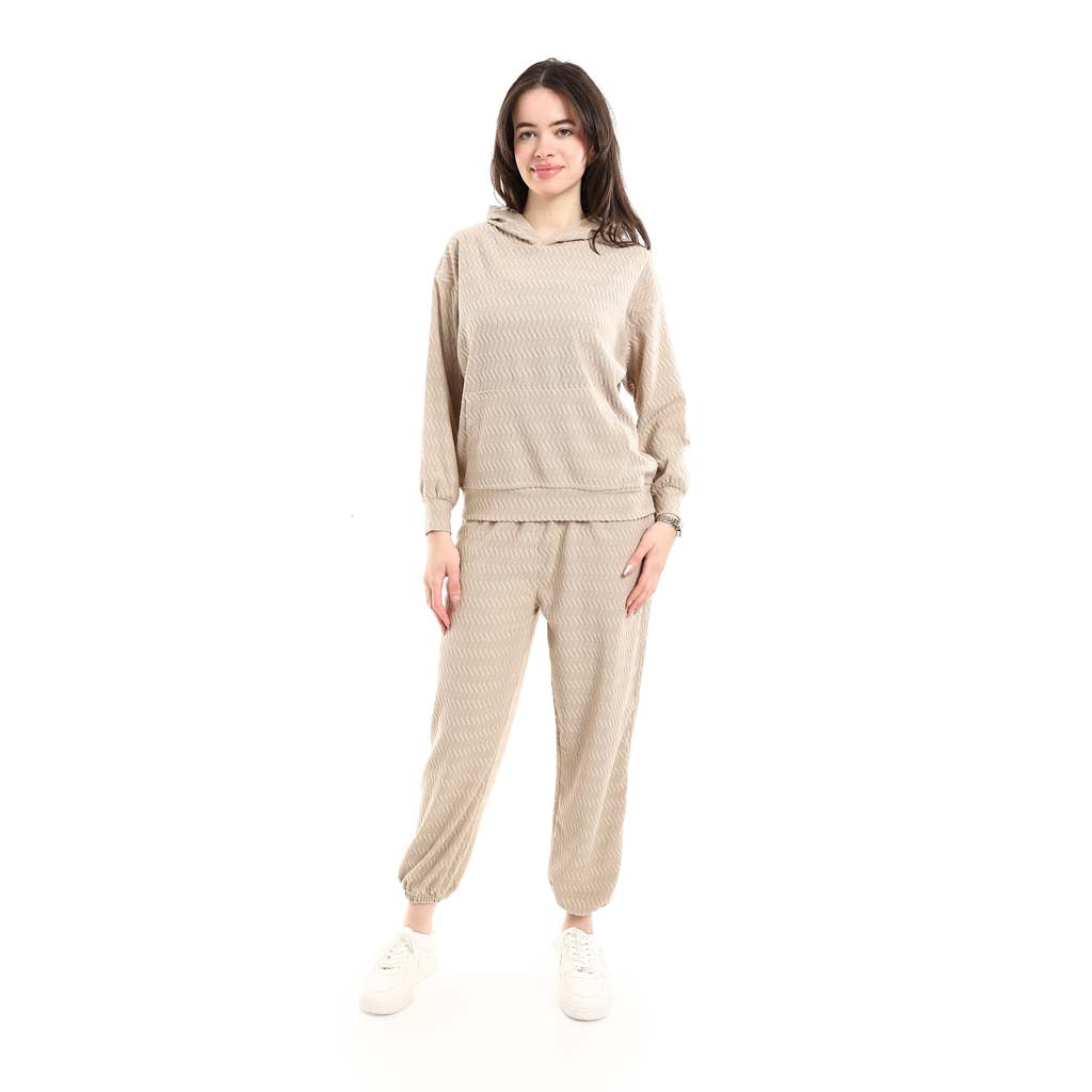 Casual Hoodie and Jogger Sweatpants Set