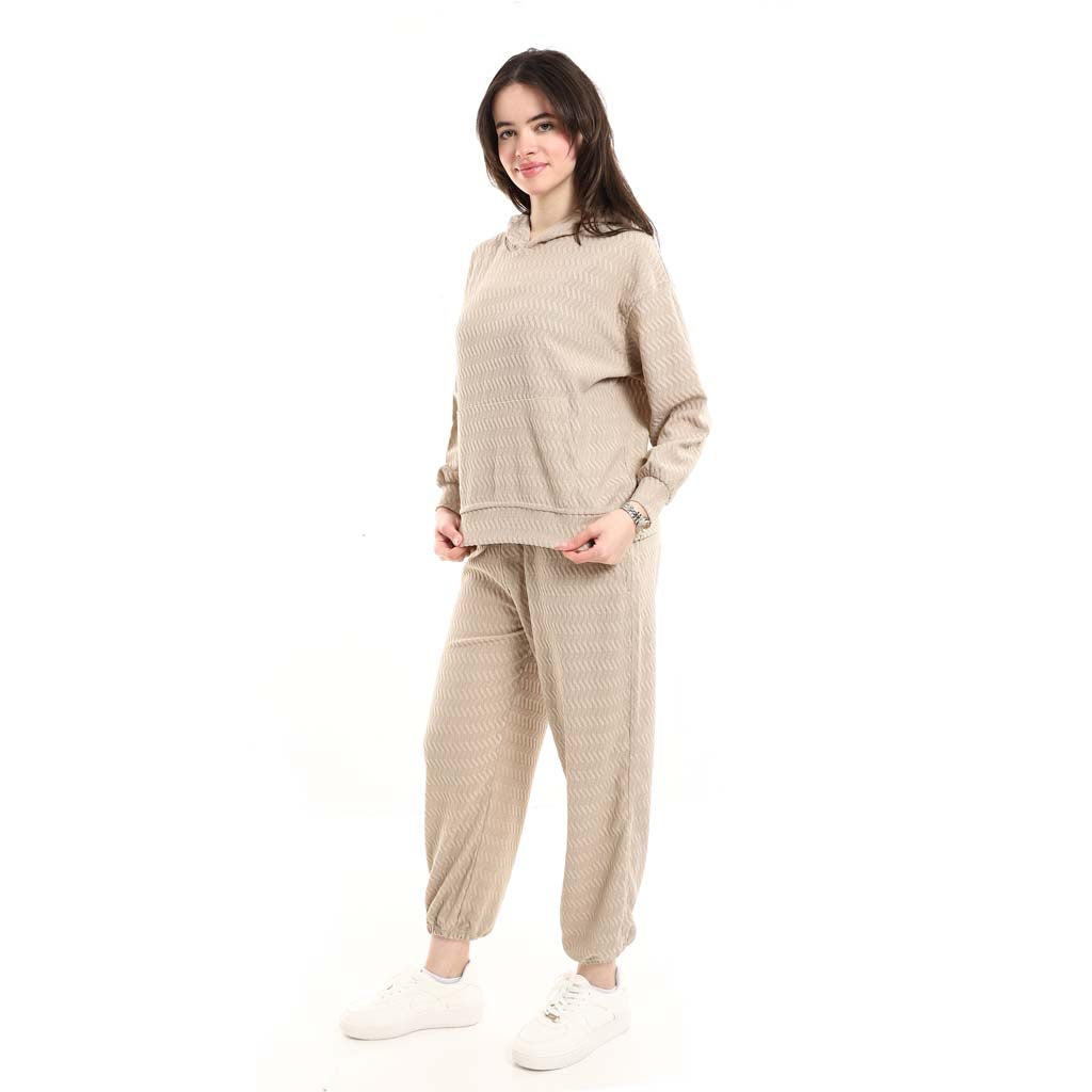 Casual Hoodie and Jogger Sweatpants Set