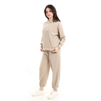 Casual Hoodie and Jogger Sweatpants Set