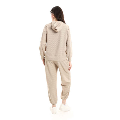 Casual Hoodie and Jogger Sweatpants Set