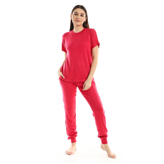 kady Plain Comfy Slip On Pajama Set women