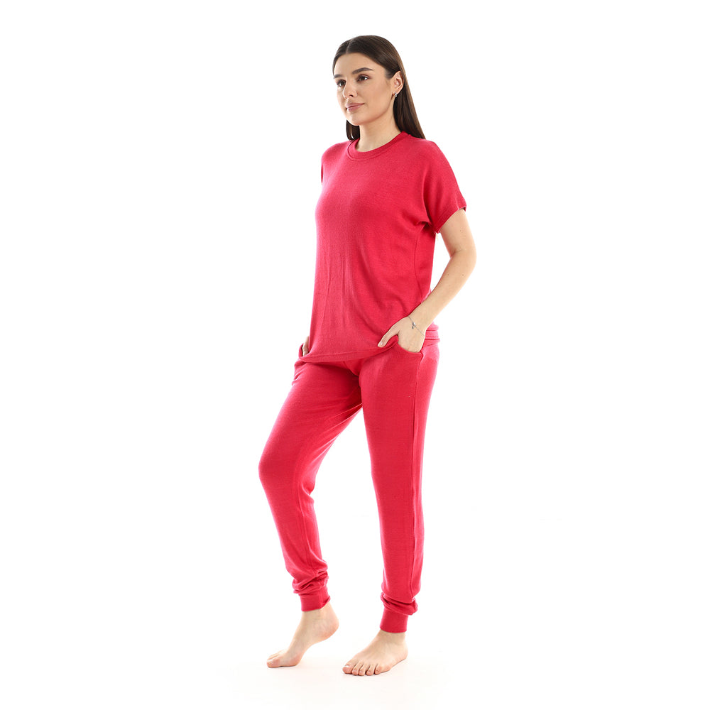kady Plain Comfy Slip On Pajama Set women