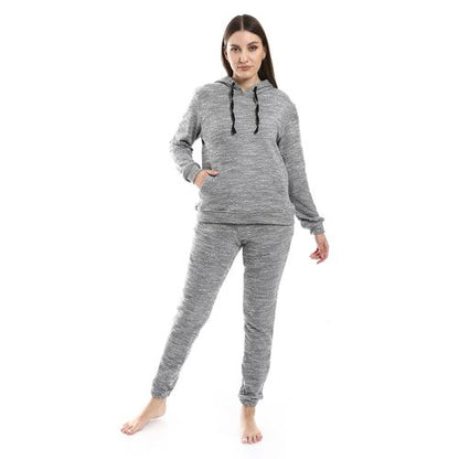 kady Kangaroo Pockets Hooded Pajama Set women