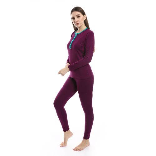 kady Long Sleeves Elastic Waist Pajama Set women