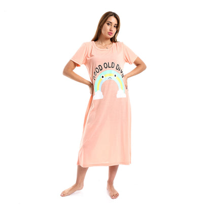 kady Printed "Good Old Days" Round Neck Sleepshirt