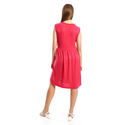 Jamila Women Solid Sleeves Tiered Sleepshirt