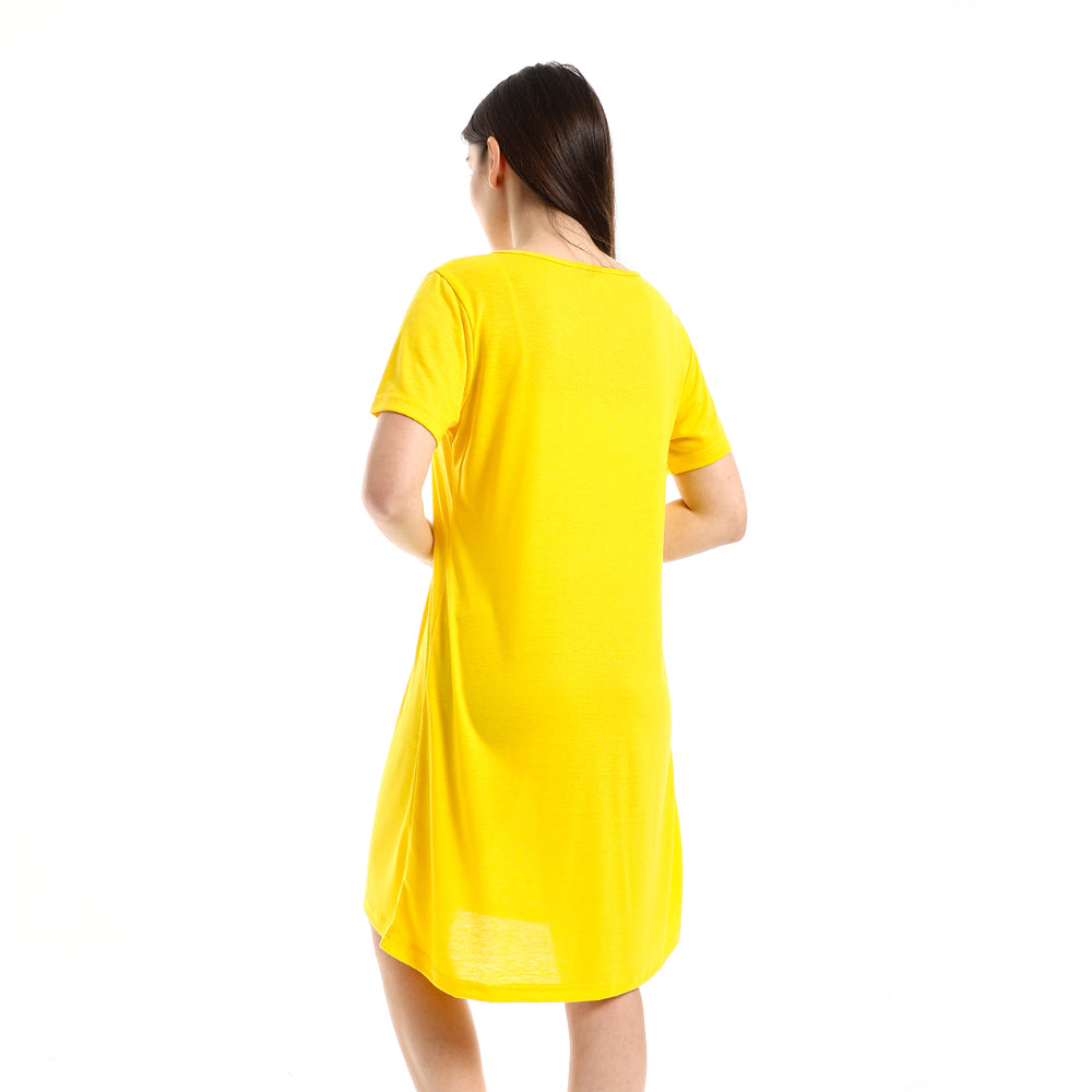 kady Chest Cow Printed Comfy Sleepshirt