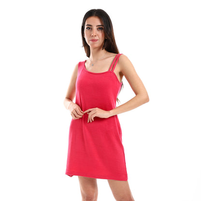 Kady Womens Solid 2 Types Of Sleeves Short Sleepshirt