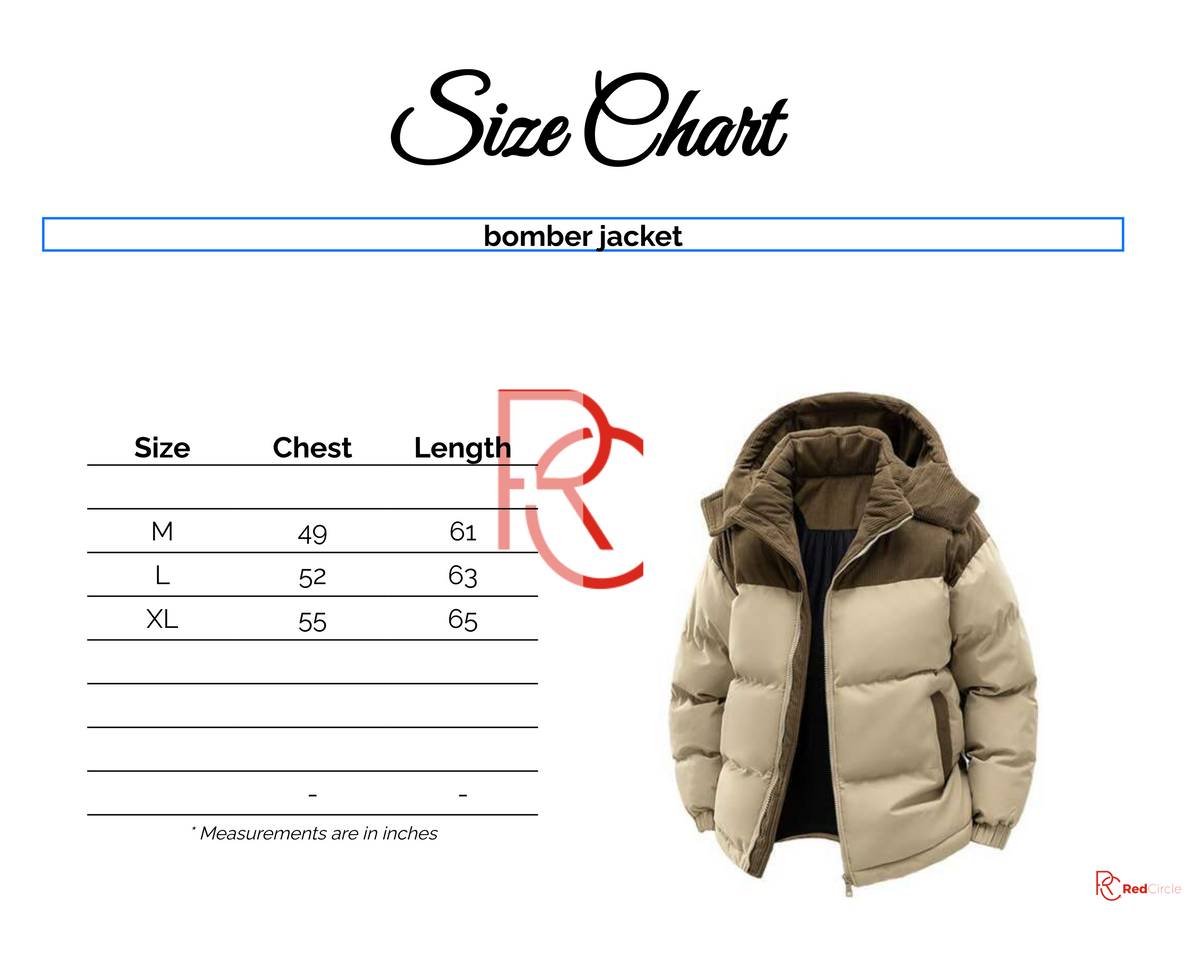 Size chart for جاكيت أزرار ياقة وتطريز