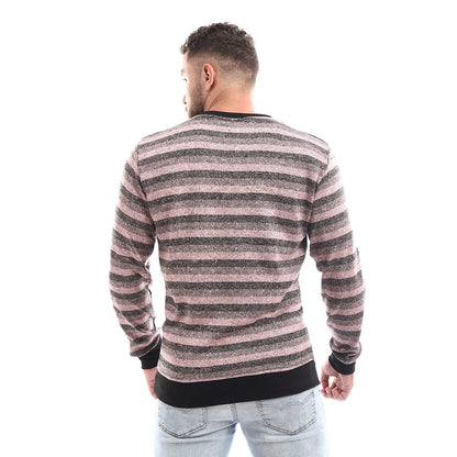offcliff Men stripped V-neck pull over