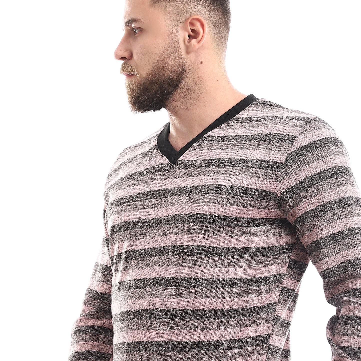 offcliff Men stripped V-neck pull over