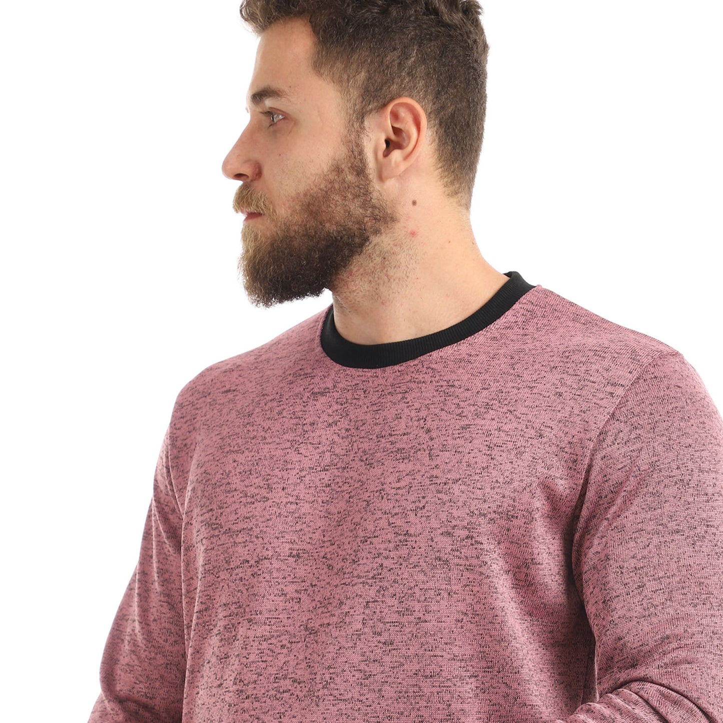 سويت شيرت كادي كاجوال بأكمام مرنة مستديرة