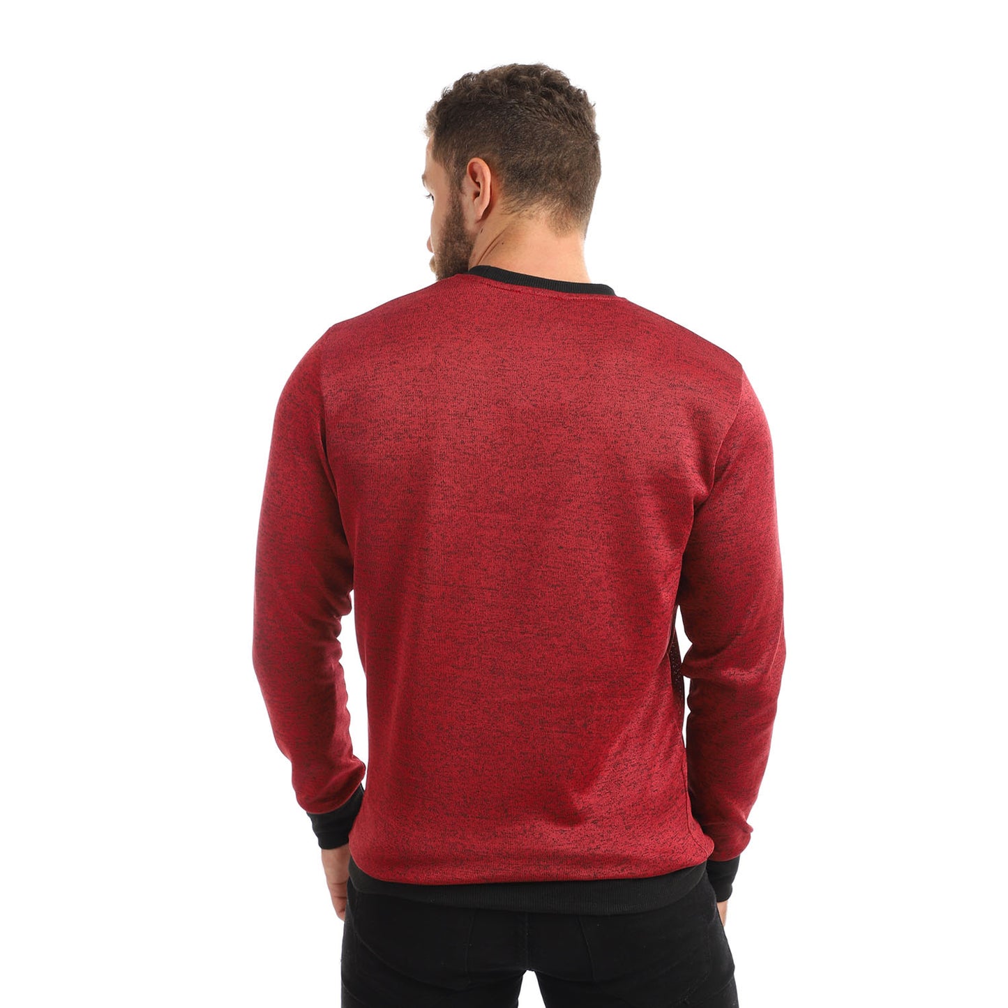 سويت شيرت كادي كاجوال بأكمام مرنة مستديرة