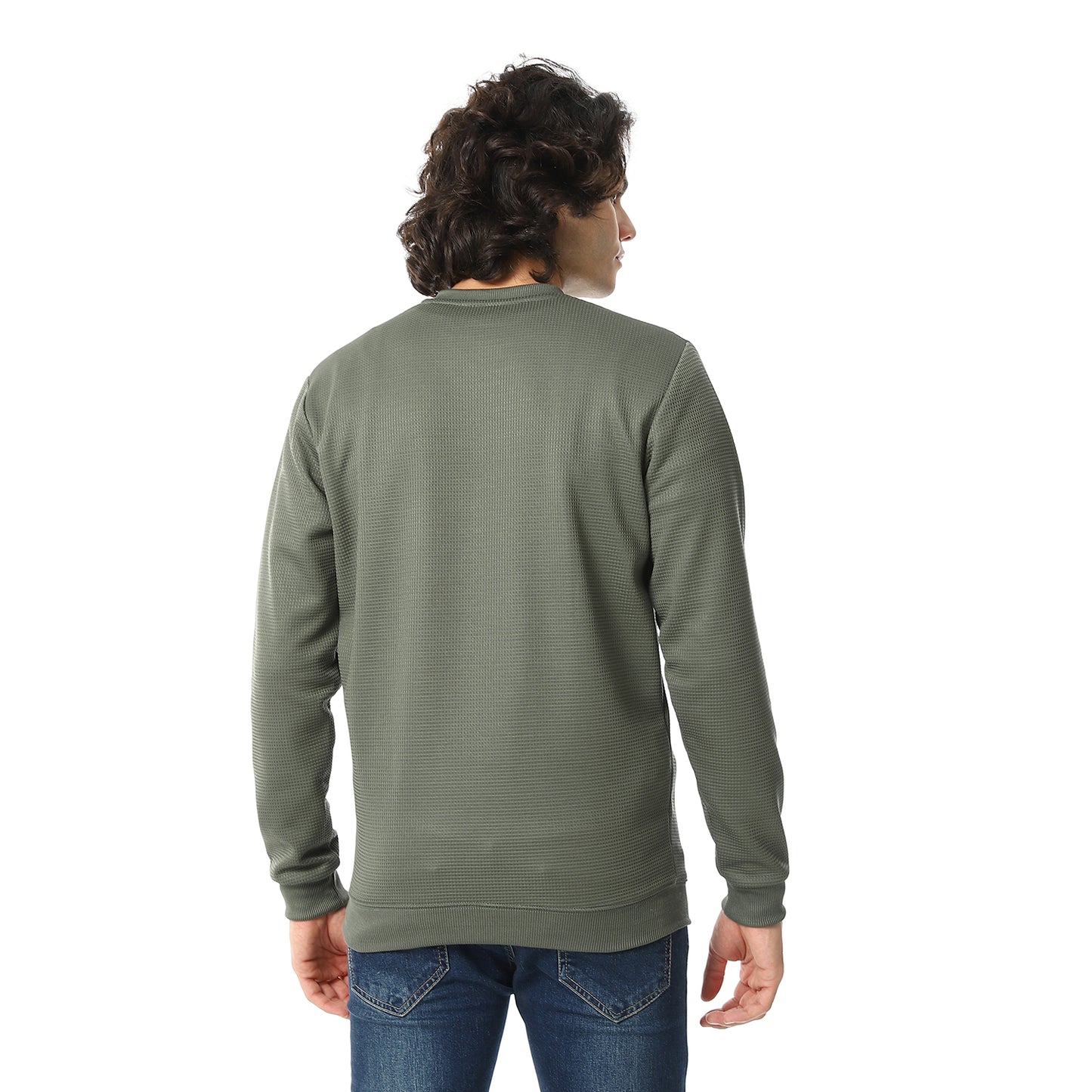 V-Neck Fog Knitted Pullover