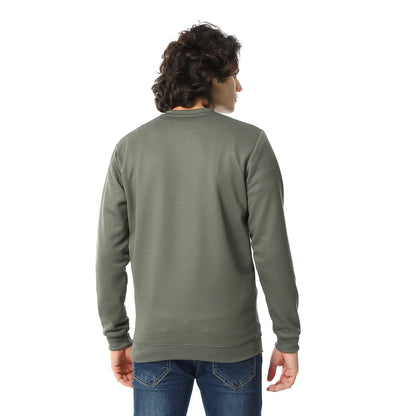 V-Neck Fog Knitted Pullover