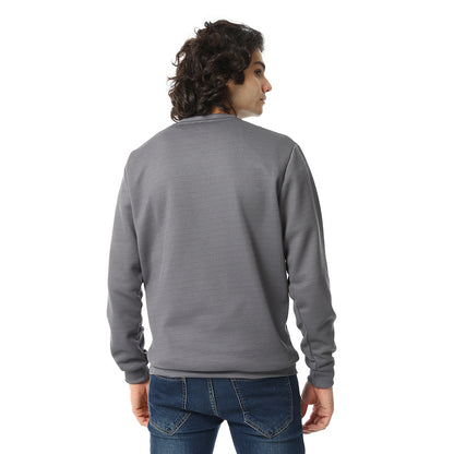 V-Neck Fog Knitted Pullover