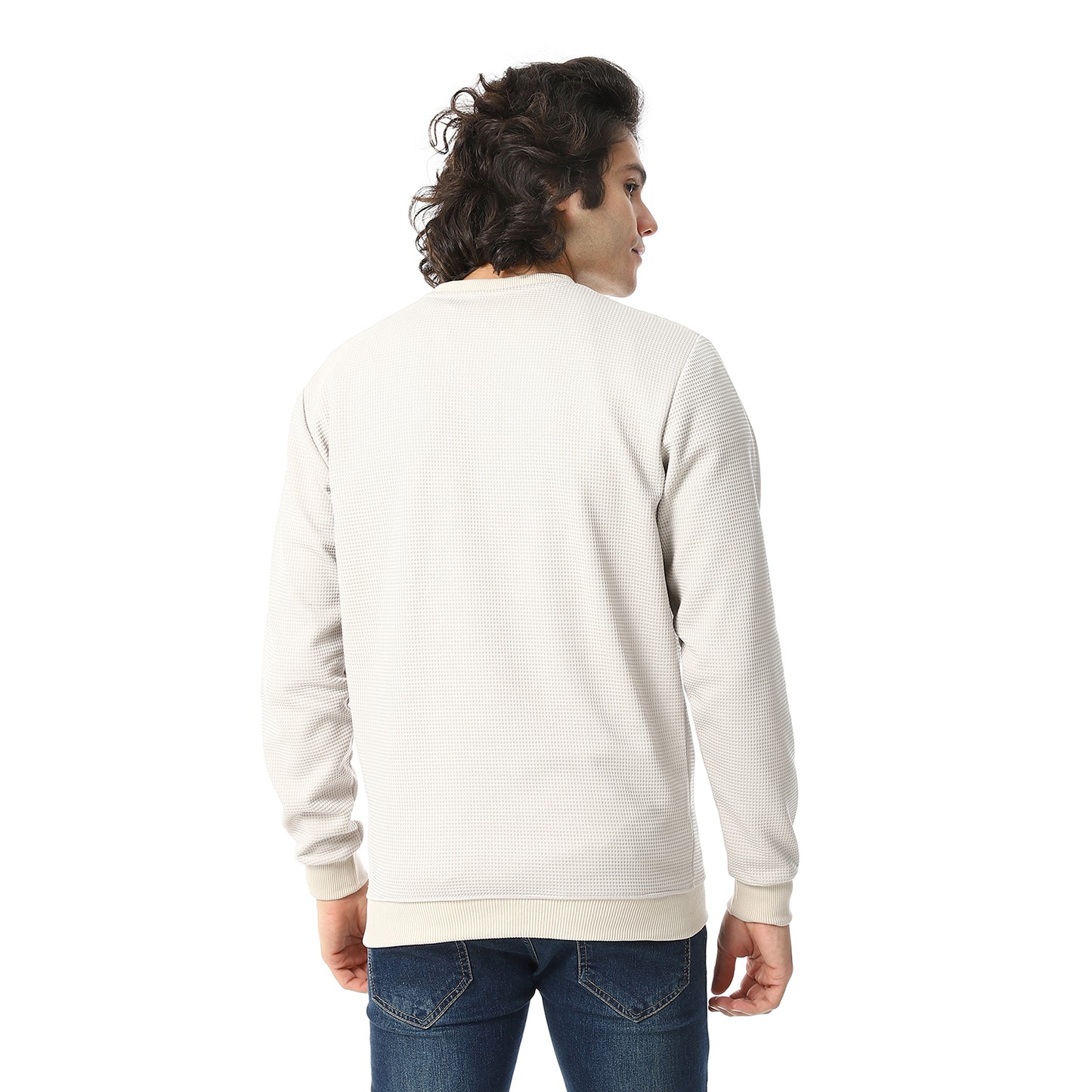 V-Neck Fog Knitted Pullover