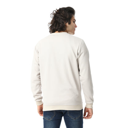 V-Neck Fog Knitted Pullover