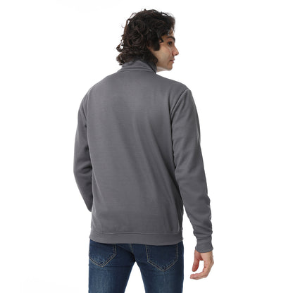Knitted Zipped Sweatshirt